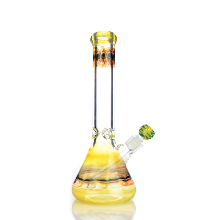 16 Inch Fumed Beaker Bong, 9mm USA Glass