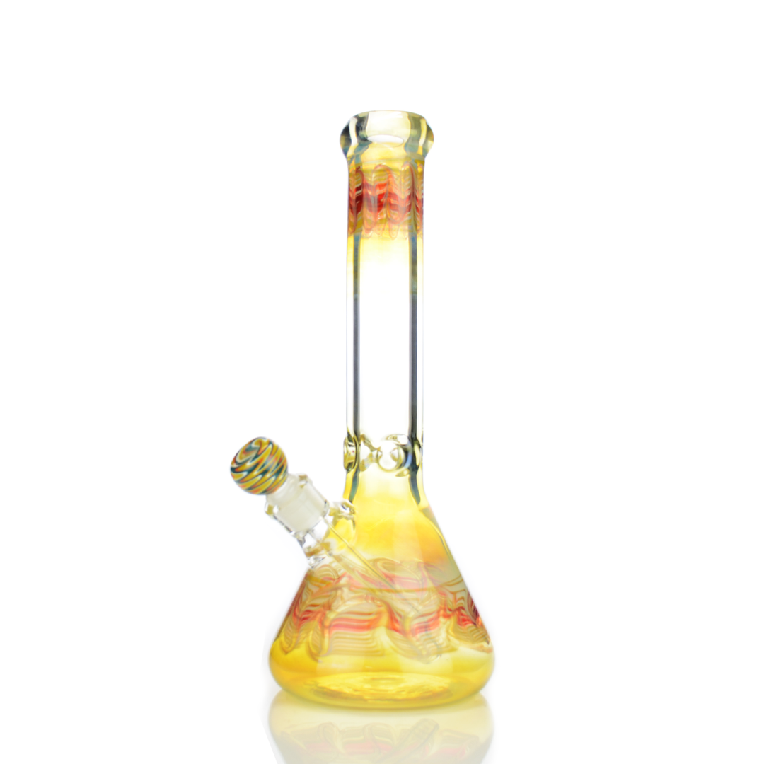 16 Inch Fumed Beaker Bong, 9mm USA Glass