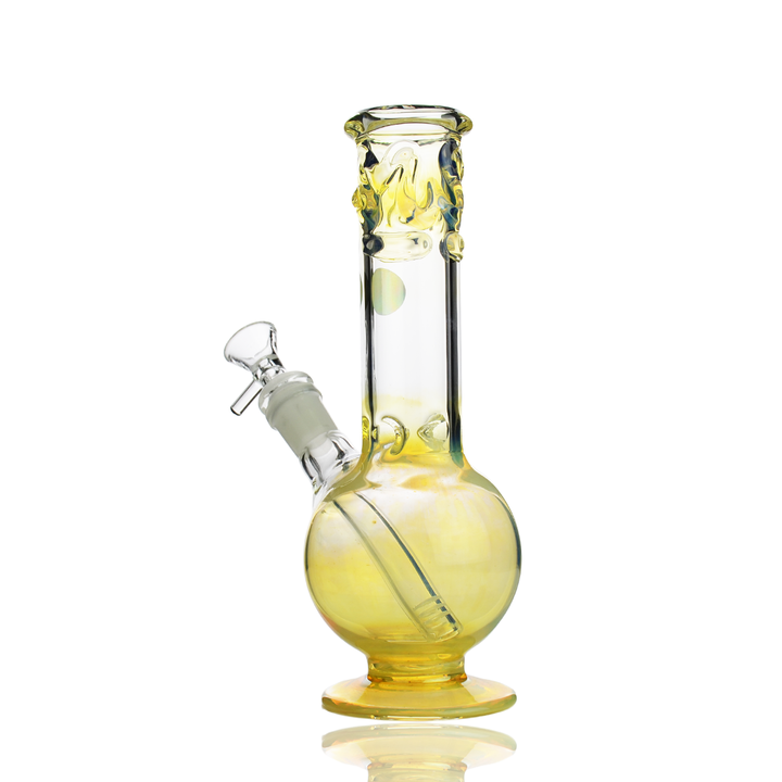 USA Made 8" Fumed Glass Sphere Base Water Pipe