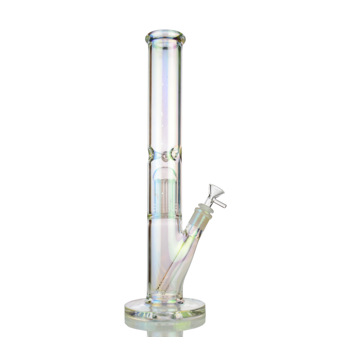 16in Electro Plated Straight Water Pipe with Perc