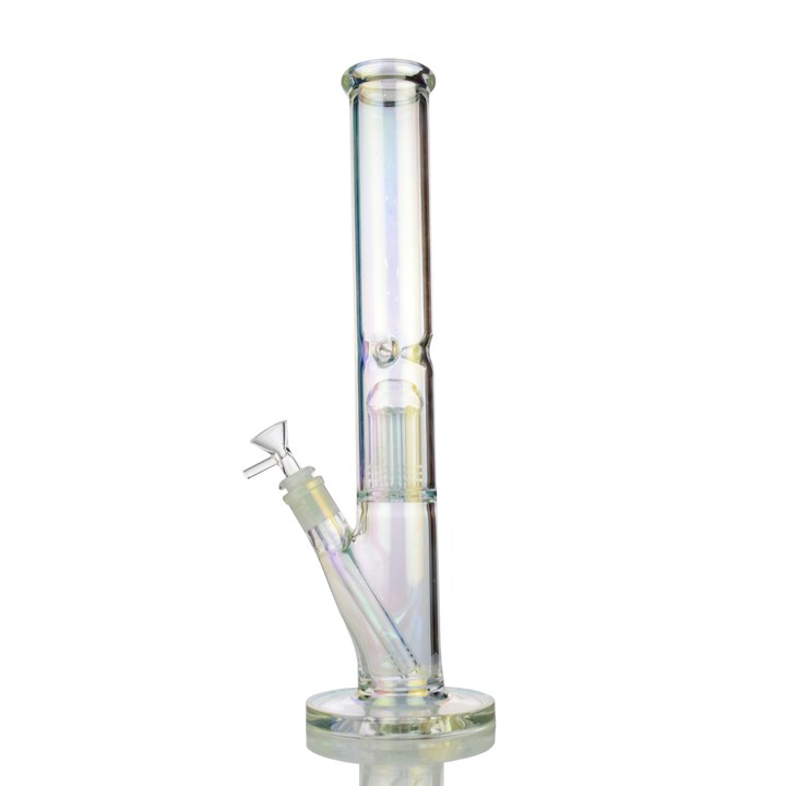 16in Electro Plated Straight Water Pipe with Perc