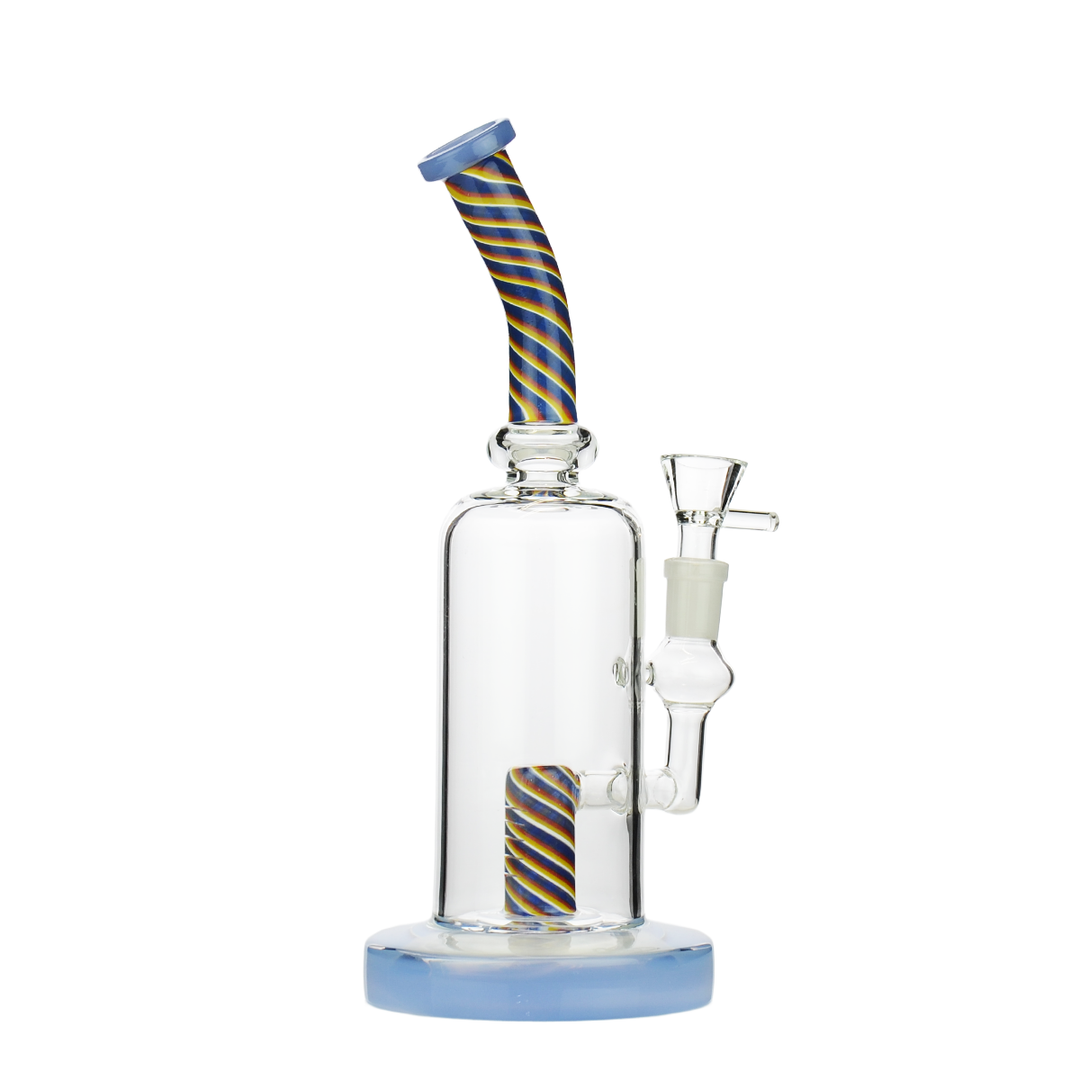 10-Inch Reversal Neck Water Pipe, Shower Perc, 14mm Bowl