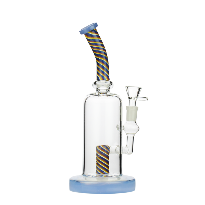 10-Inch Reversal Neck Water Pipe, Shower Perc, 14mm Bowl