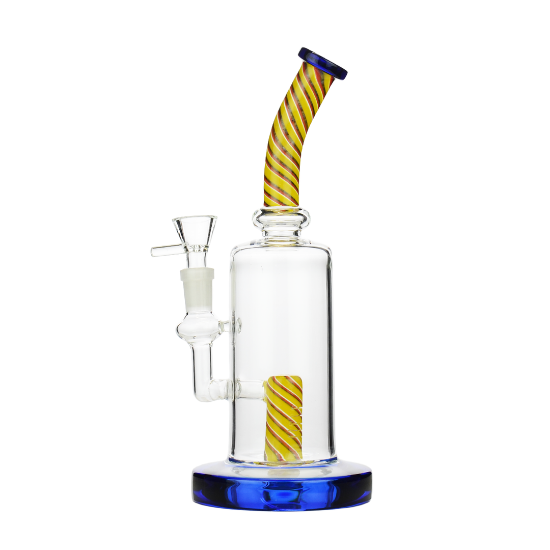 10-Inch Reversal Neck Water Pipe, Shower Perc, 14mm Bowl