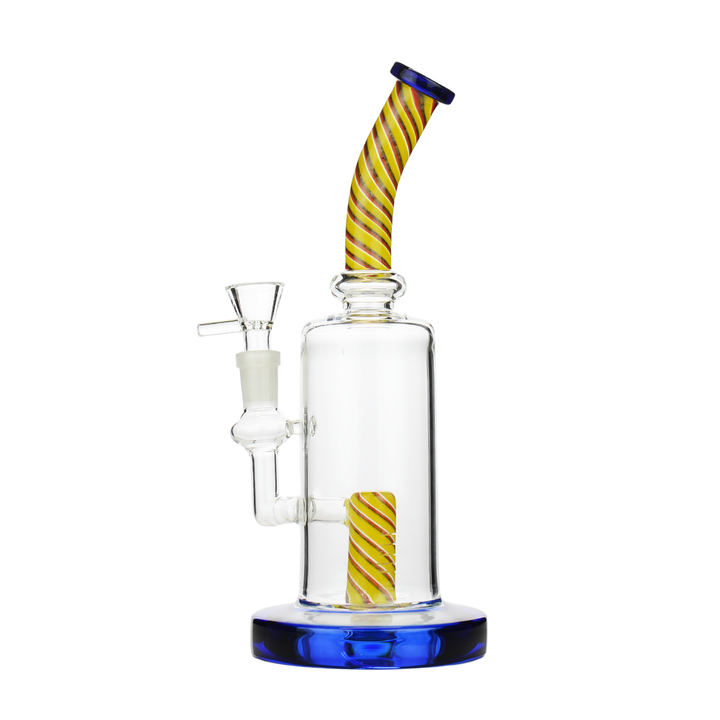 10-Inch Reversal Neck Water Pipe, Shower Perc, 14mm Bowl