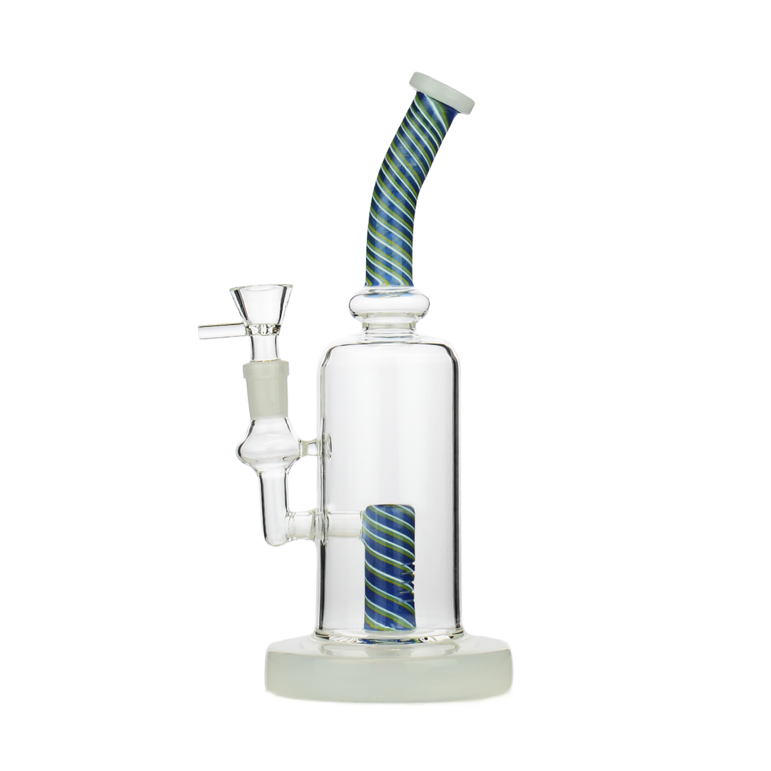10-Inch Reversal Neck Water Pipe, Shower Perc, 14mm Bowl