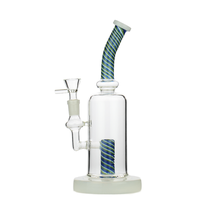 10-Inch Reversal Neck Water Pipe, Shower Perc, 14mm Bowl