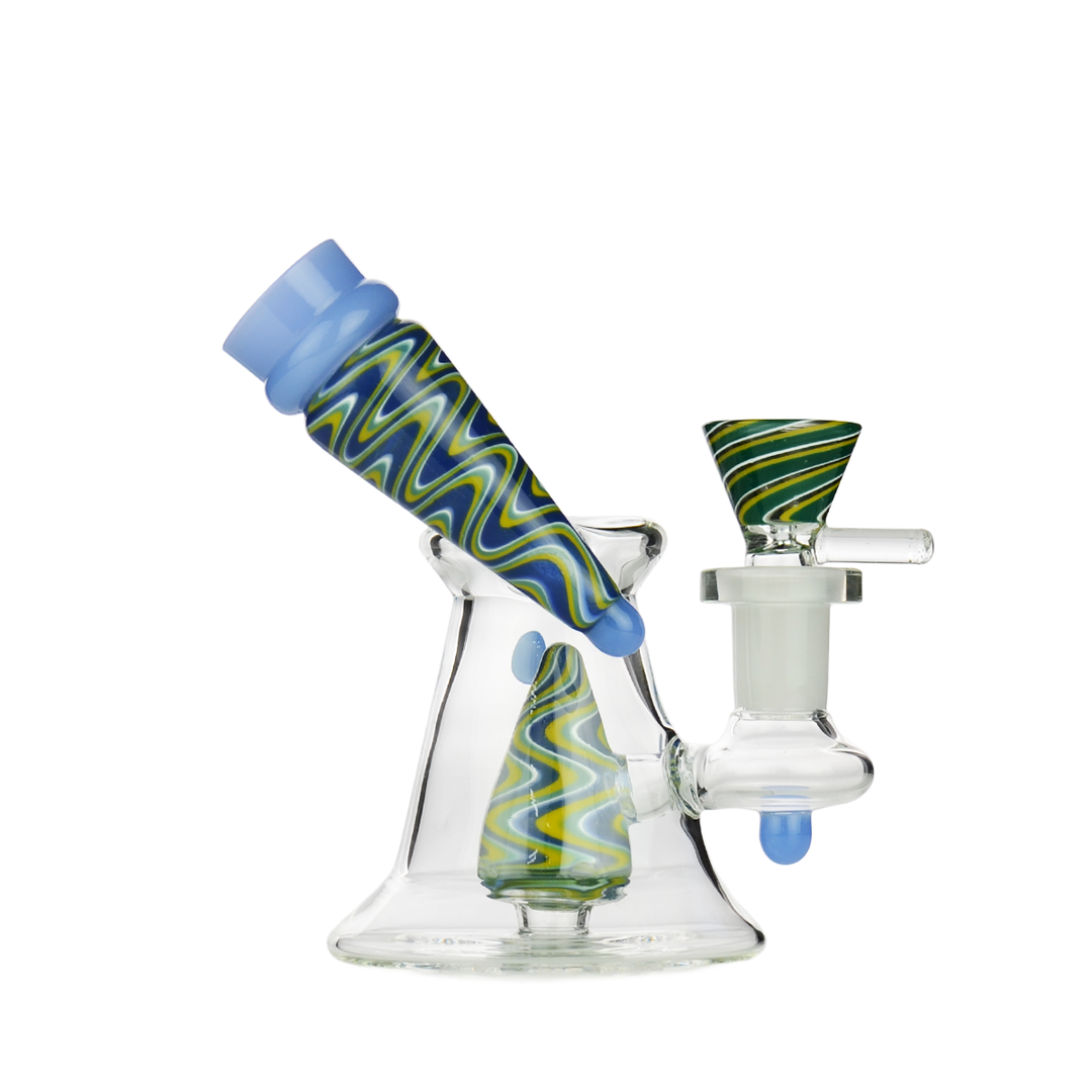 5" Side Neck Water Pipe with Reversal Art Bowl