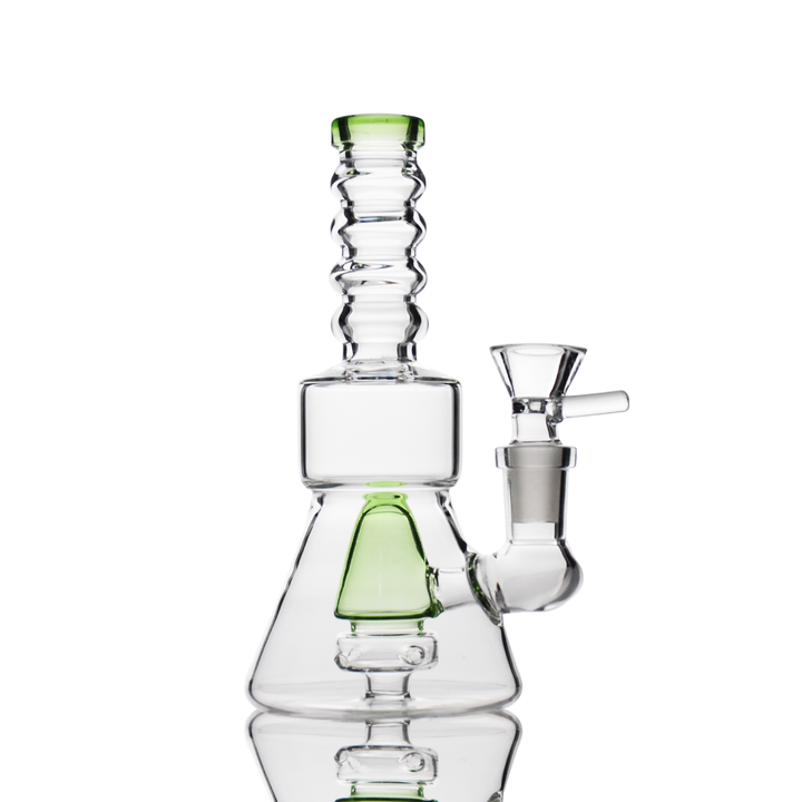 6" Cone Shower Perc Water Pipe, 14mm Bowl