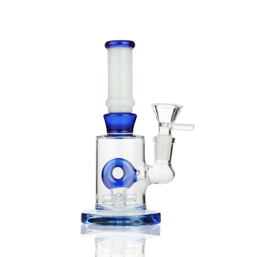 6" Donut Shower Perc Water Pipe with 14mm Bowl