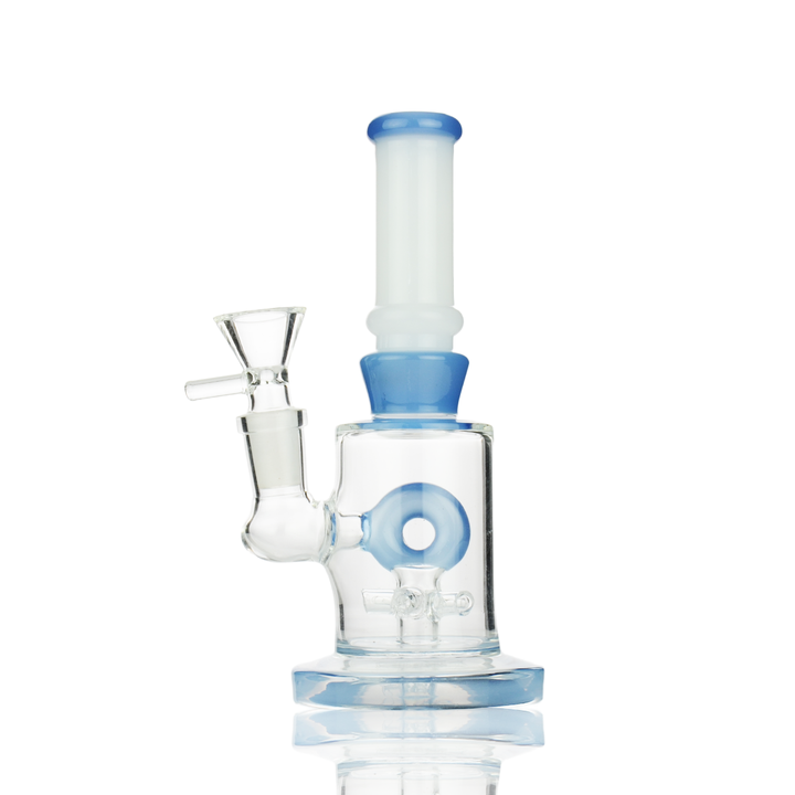6" Donut Shower Perc Water Pipe with 14mm Bowl