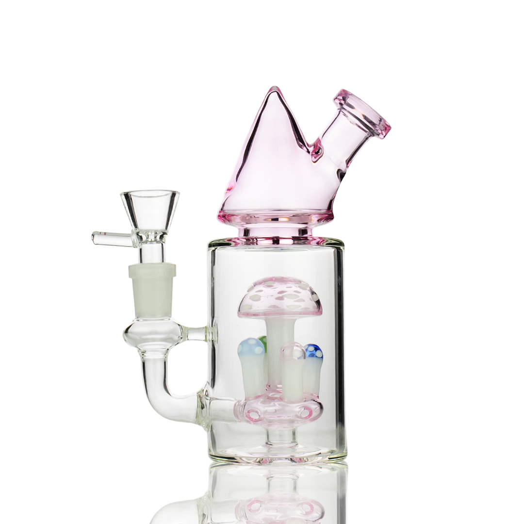 Compact Mushroom Cone Water Pipe 7in