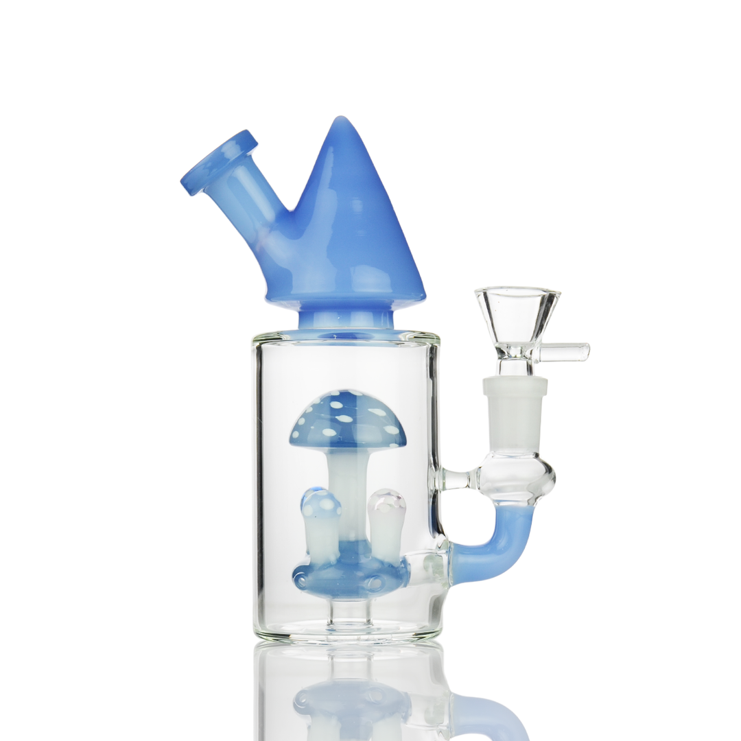 Compact Mushroom Cone Water Pipe 7in