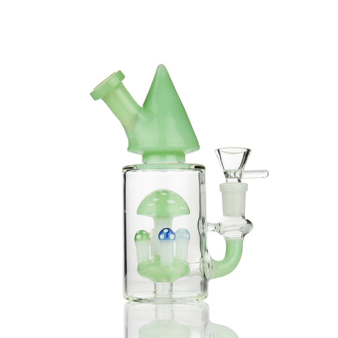 Compact Mushroom Cone Water Pipe 7in