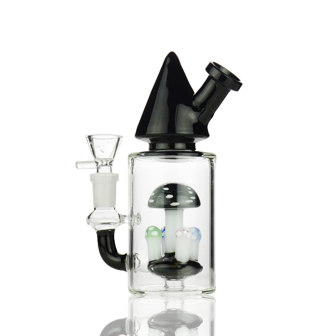 Compact Mushroom Cone Water Pipe 7in