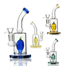 6-Inch Water Pipe with Strawberry Shower Perc and 14mm Male Bowl