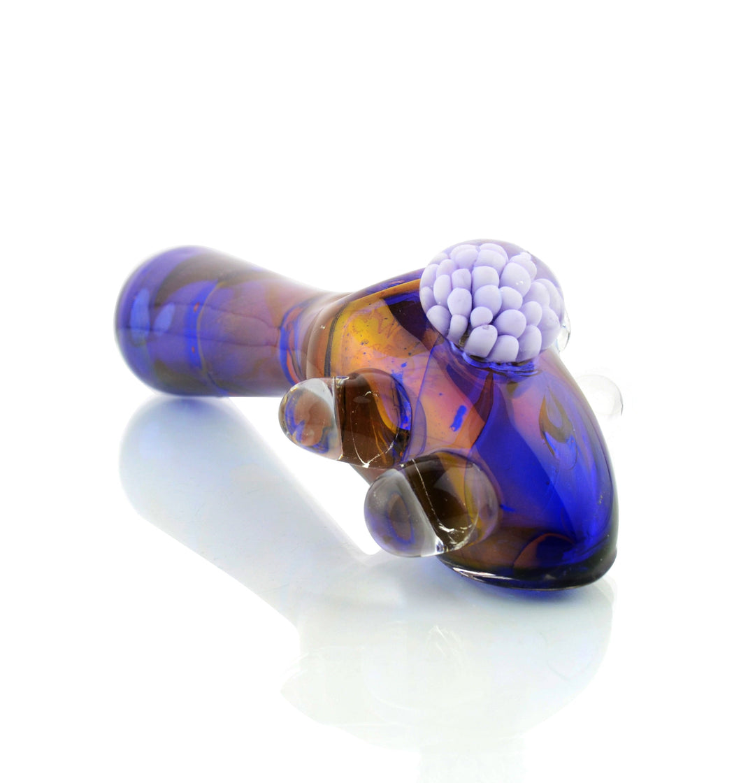 7 Inch Gold Electroplated Double Tube Hand Pipe