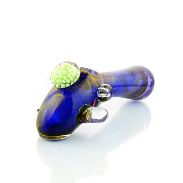 7 Inch Gold Electroplated Double Tube Hand Pipe