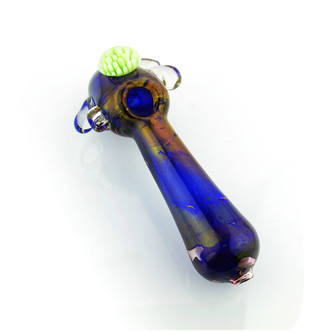 7 Inch Gold Electroplated Double Tube Hand Pipe