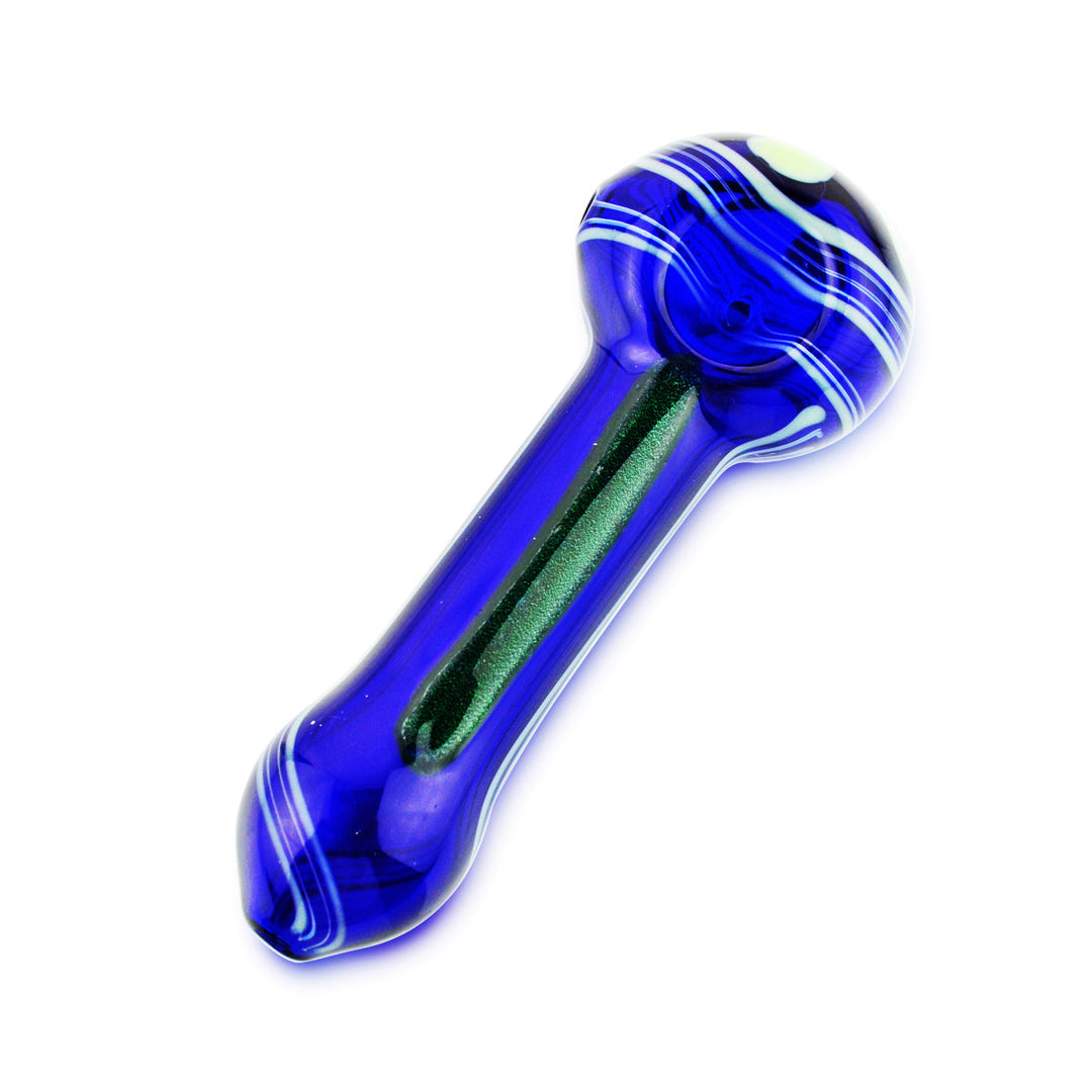 Compact 5-Inch Blue Dicro Spoon Hand Pipe