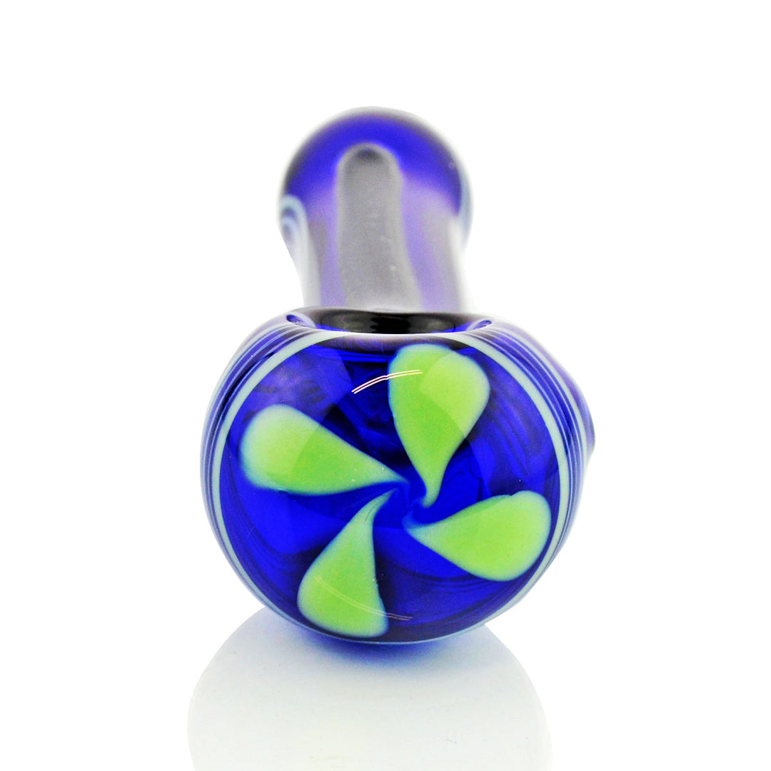 Compact 5-Inch Blue Dicro Spoon Hand Pipe