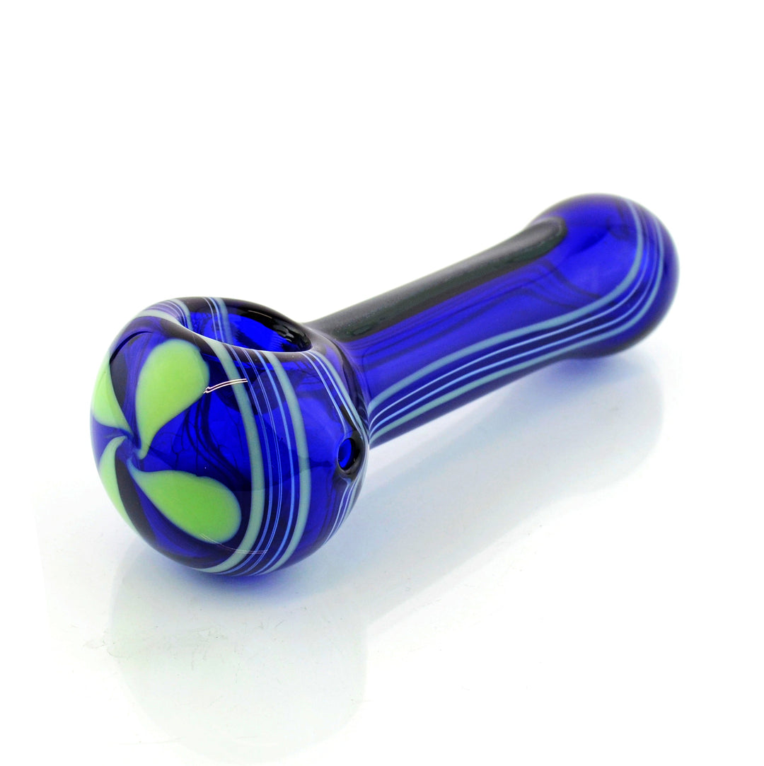 Compact 5-Inch Blue Dicro Spoon Hand Pipe