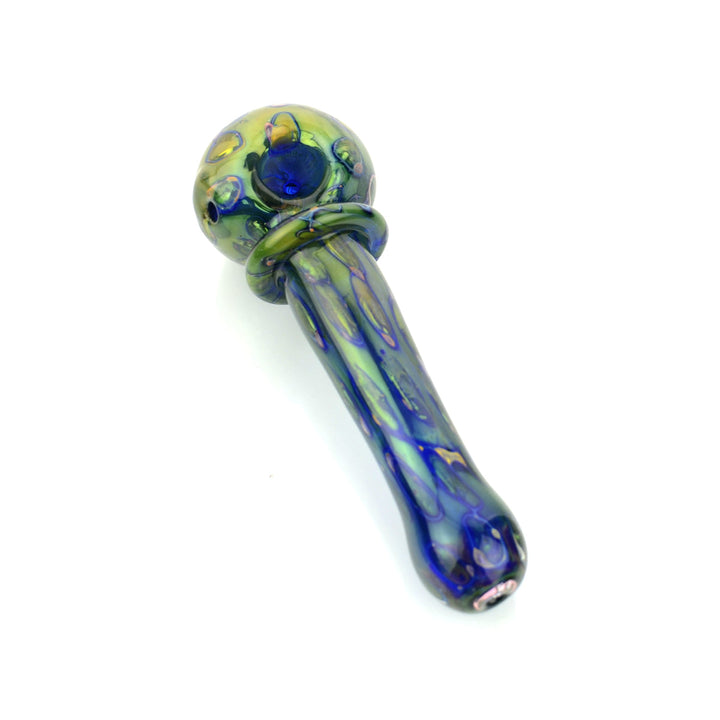 6.5 Inch American Gold Double Tube Rim Spoon Pipe