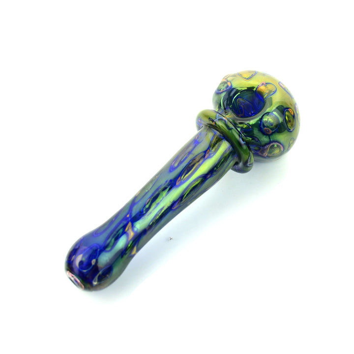 6.5 Inch American Gold Double Tube Rim Spoon Pipe