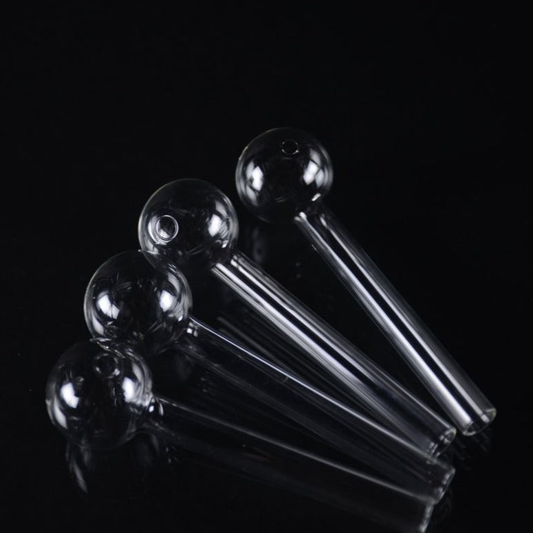 4-Inch Heavy Clear Oil Burner - 90 Count
