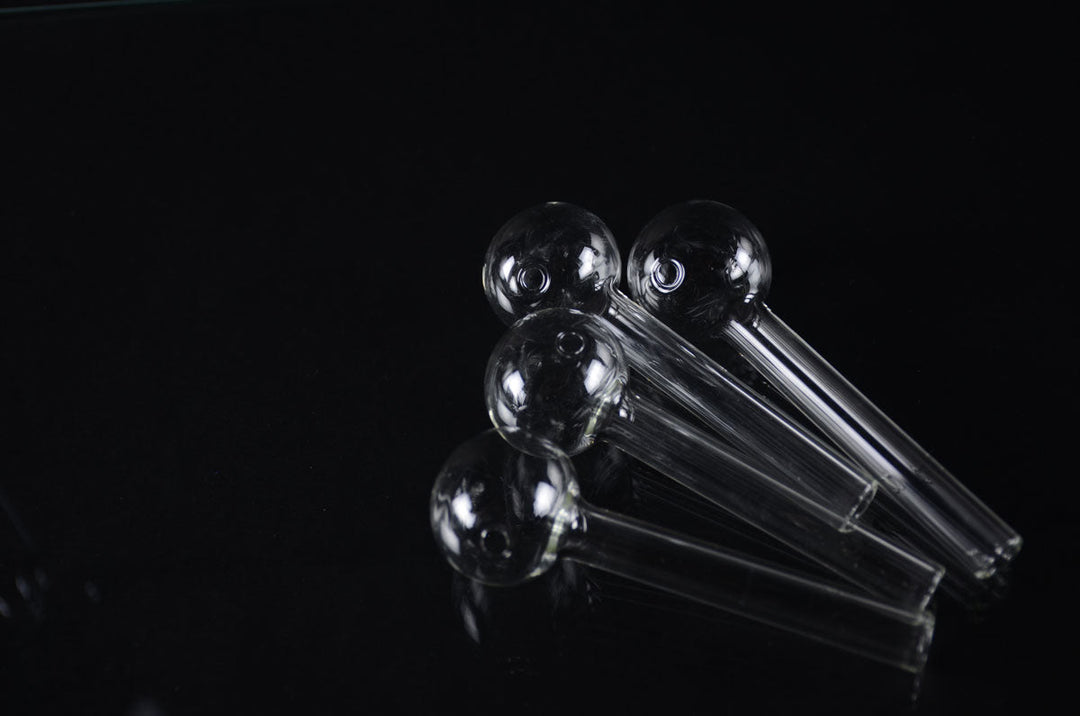 4-Inch Heavy Clear Oil Burner - 90 Count