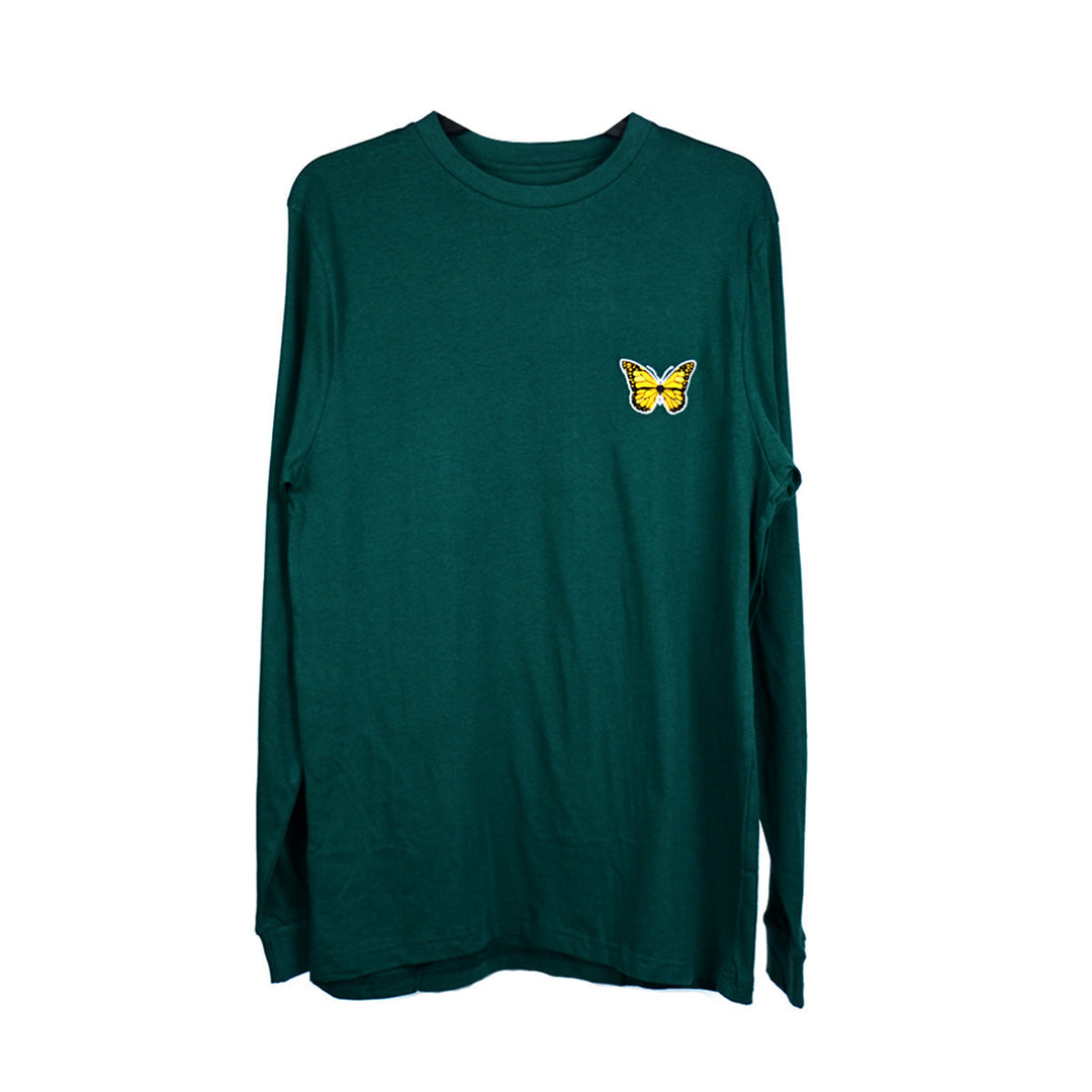 Embroidered Butterfly Cotton Long Sleeve Tee 6-Pack