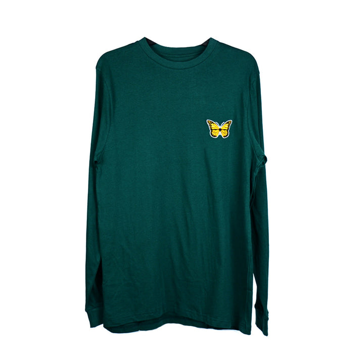 Embroidered Butterfly Cotton Long Sleeve Tee 6-Pack