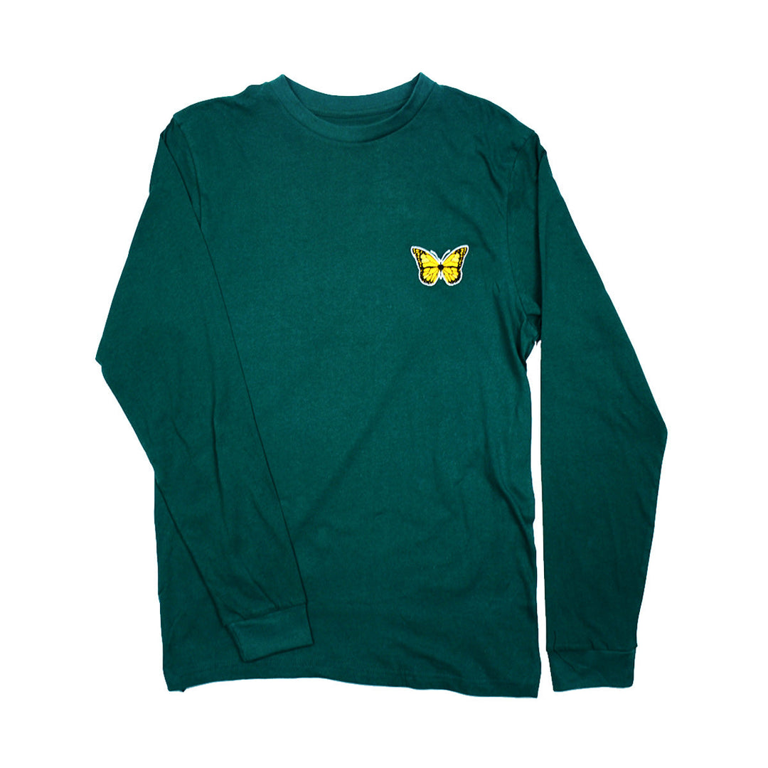 Embroidered Butterfly Cotton Long Sleeve Tee 6-Pack