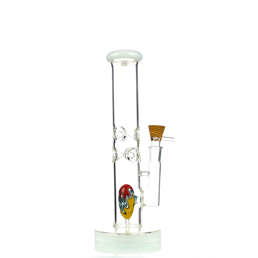 12" Straight Shooter Bong with Reversal Art