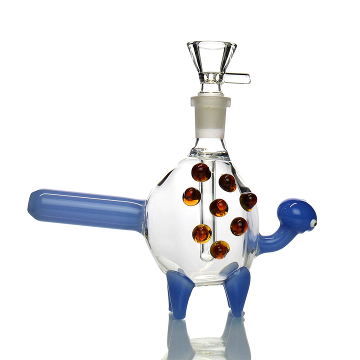 Compact Turtle Water Pipe with 14mm Bowl