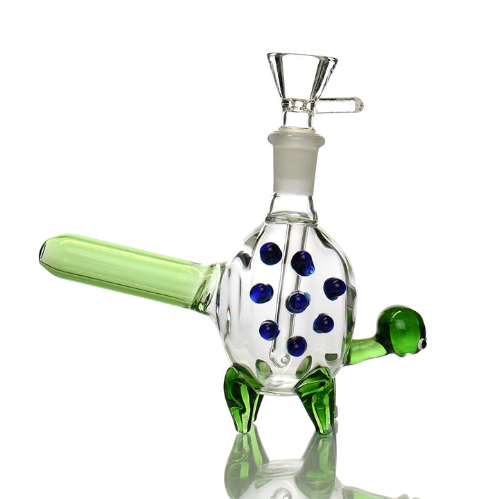 Compact Turtle Water Pipe with 14mm Bowl