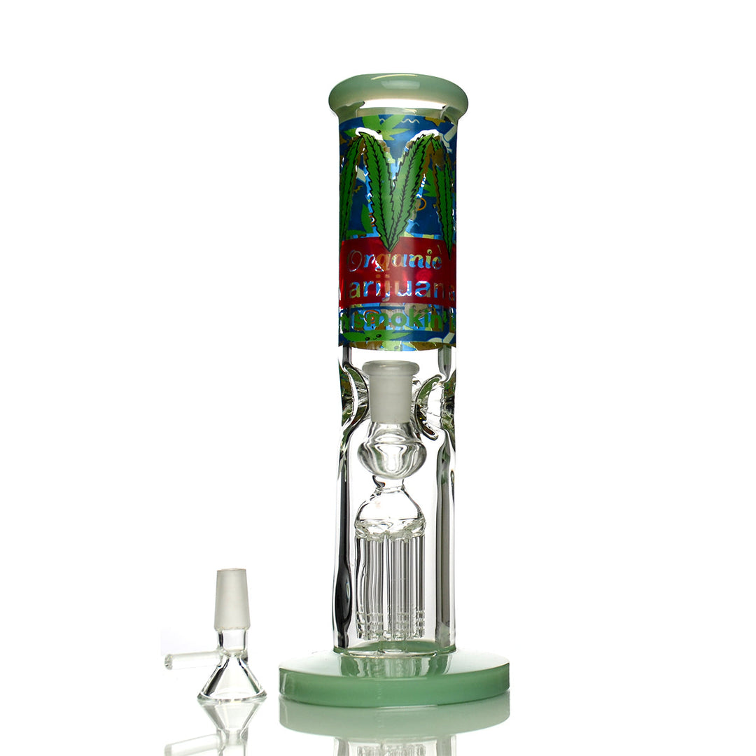 10-inch Straight Water Pipe with Tree Perc