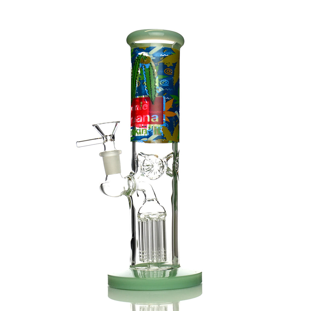 10-inch Straight Water Pipe with Tree Perc