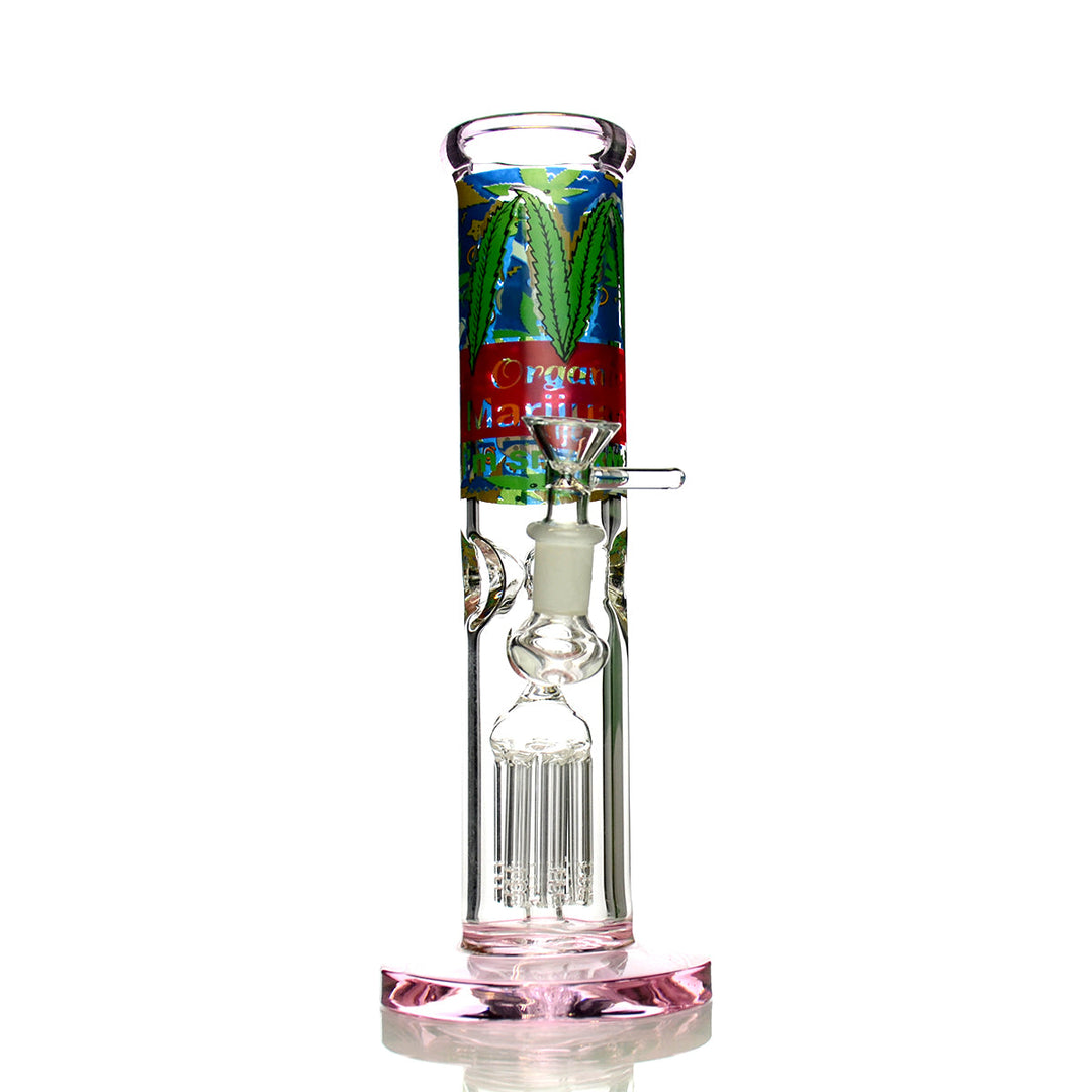 10-inch Straight Water Pipe with Tree Perc