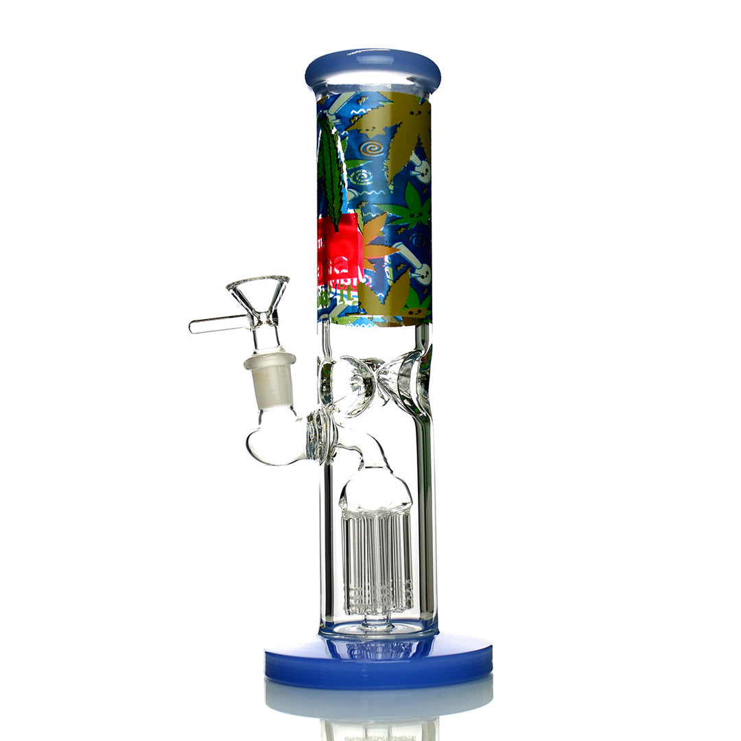 10-inch Straight Water Pipe with Tree Perc