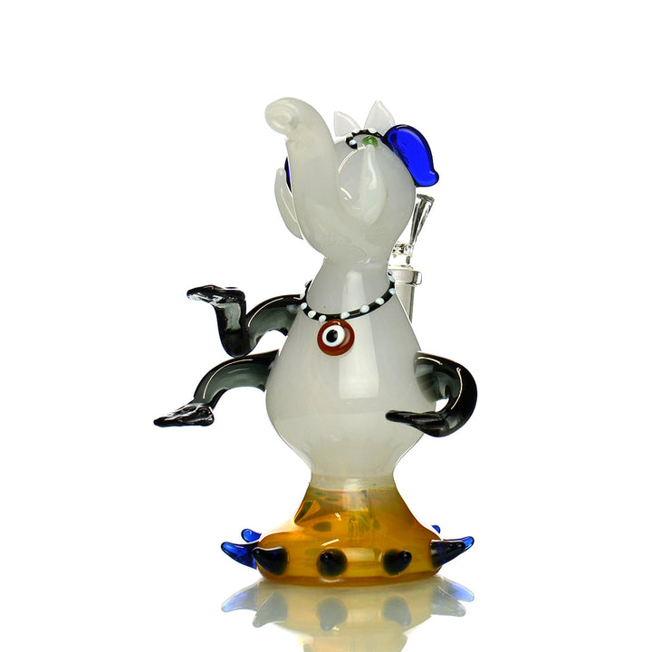 OM Elephant 7" Glass Water Pipe with 14mm Bowl