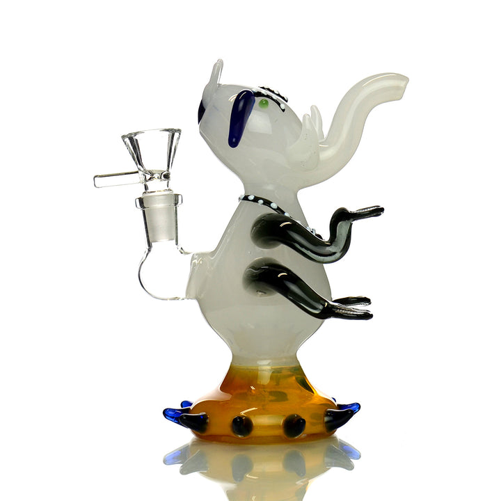 OM Elephant 7" Glass Water Pipe with 14mm Bowl