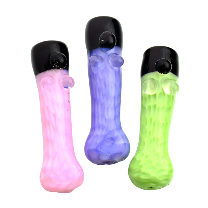 Compact Honeycomb Chillum - 3.5" Slime Tube Glass
