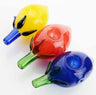 4-inch Eggplant Design Glass Hand Pipe