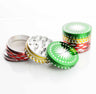 80mm Rasta Metal Dry Herb Grinder with Diamond Cut Teeth