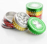 Rasta Diamond Cut 50MM Metal Herb Grinder
