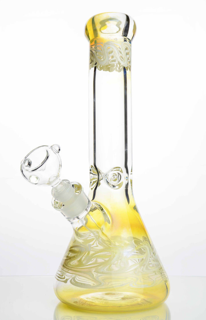 16 Inch Fumed Beaker Bong, 9mm USA Glass