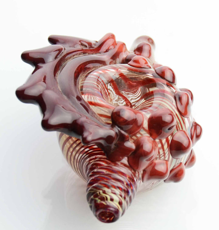 Seashell Design 4.5 Inch Glass Hand Pipe