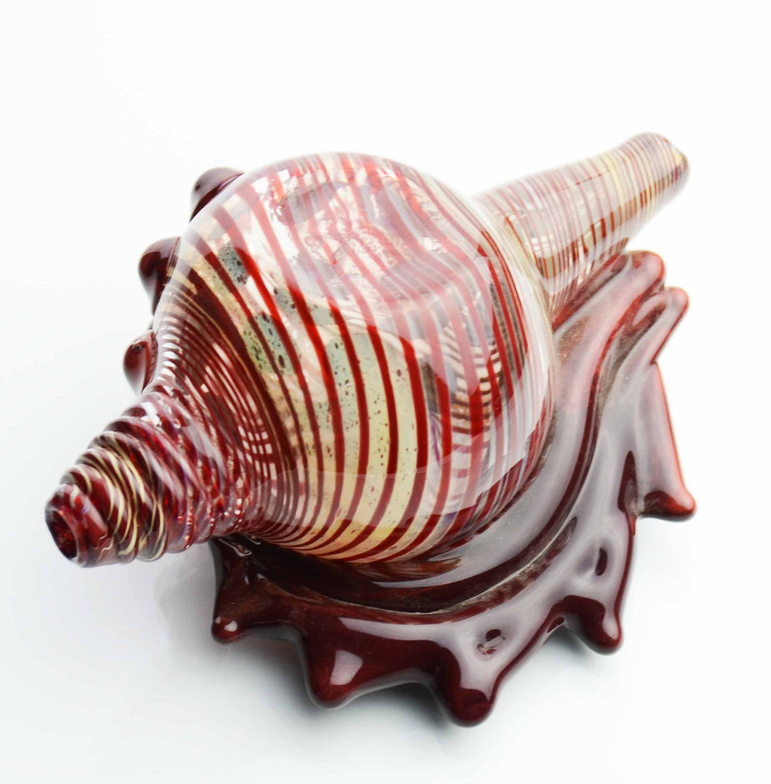 Seashell Design 4.5 Inch Glass Hand Pipe