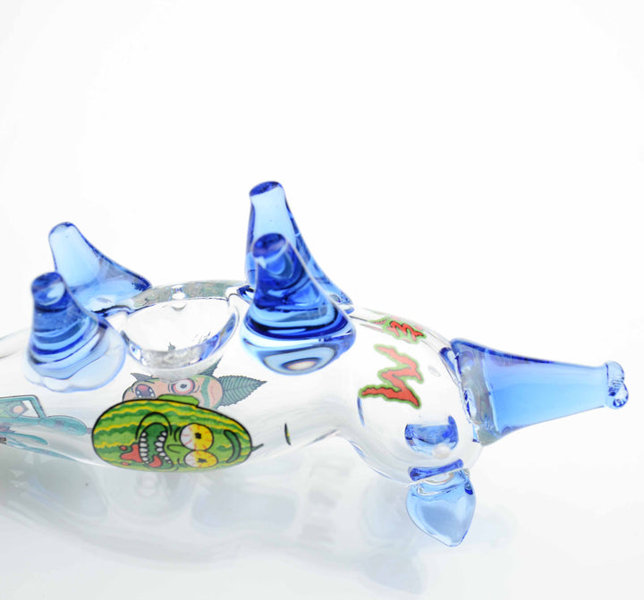 Compact Fox Design Glass Pipe